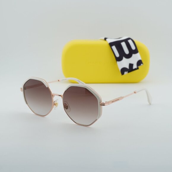 Marc Jacobs MJ 1079/S 024S HA Geometric Sunglasses - Gold/Brown main image 4